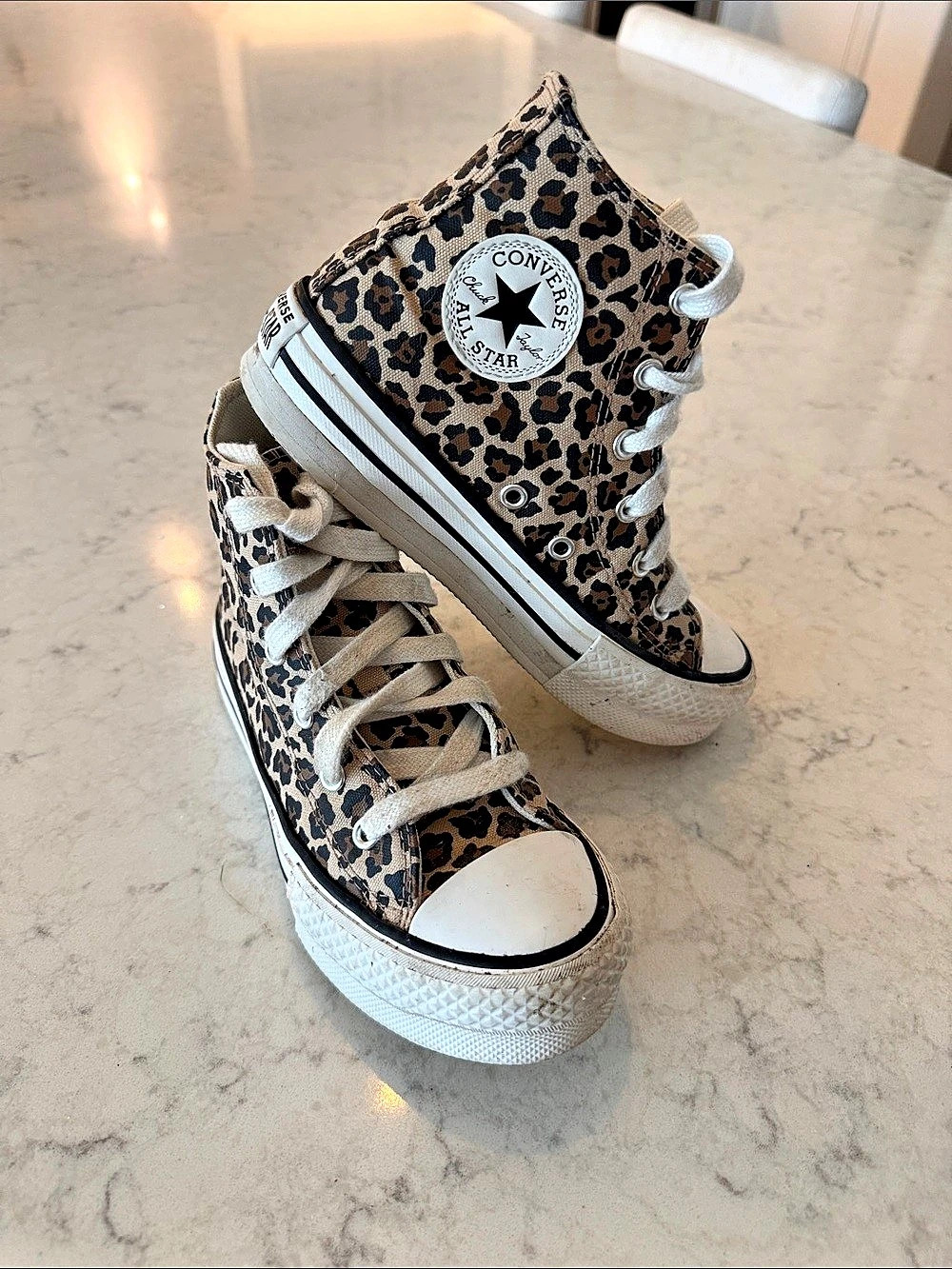 Converse Chuck Taylor All Star Lift High Top Leopard Sneakers